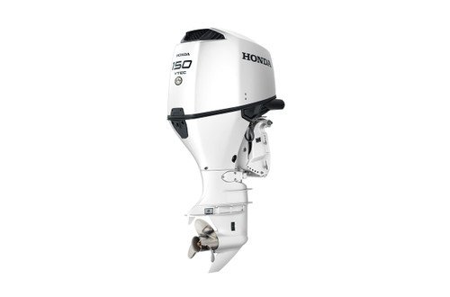Honda 150hp White Outboard | Remote Mechanical, Electric Start, 25" Shaft, Counter Rotation | BF150DXCRA