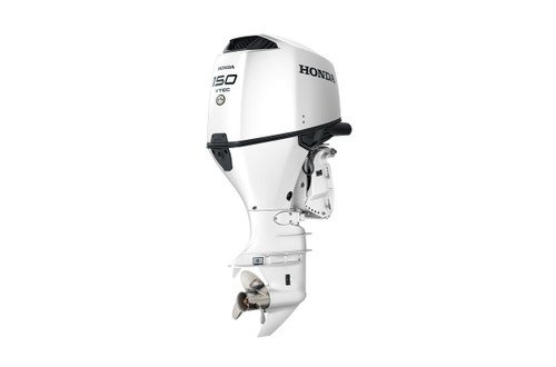 Honda 150hp White Outboard | Remote Mechanical, Electric Start, 20" Shaft | BF150DLRA