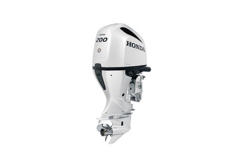Honda 200hp White Outboard | Remote Mechanical, Electric Start, 25" Shaft | BF200DXRA