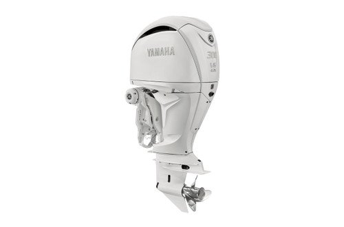 Yamaha 300hp White DEC Outboard | Digital Electronic Controls, 25" Shaft, Counter Rotation | LF300XSB2