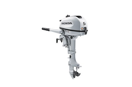 Honda 5hp Portable Outboard | Tiller, Manual Start, 15" Shaft | BF5DHSHNA